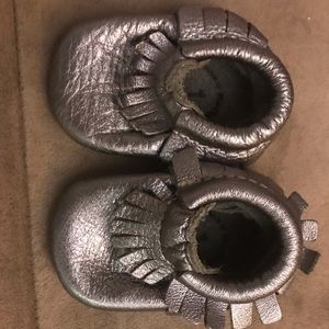 Silver Freshly Picked Moccasins